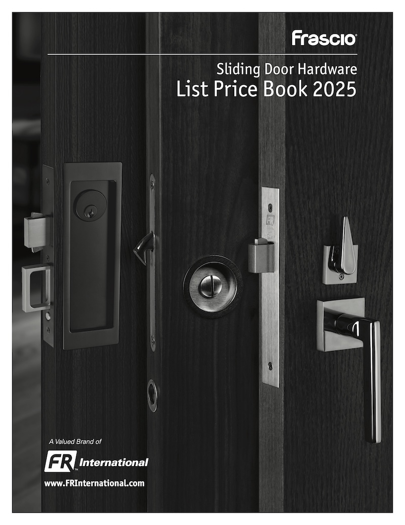 2025 Frascio Sliding Door Hardware List Price Guide - Thumbnail