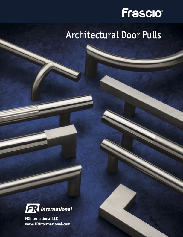 Frascio Architectural Door Pulls Catalog