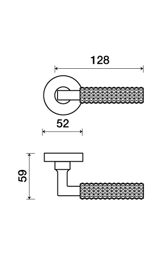 6605 Textura Grip Lever