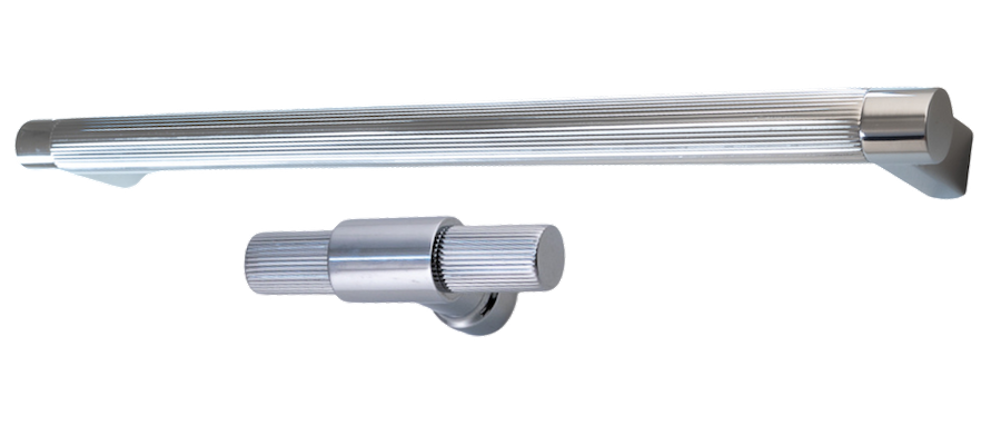 FP23 and FP21 Straight Knurled Furniture Pull